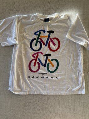 Vintage Bo Bendixen Danmark Bike T-Shirt, Size XXL